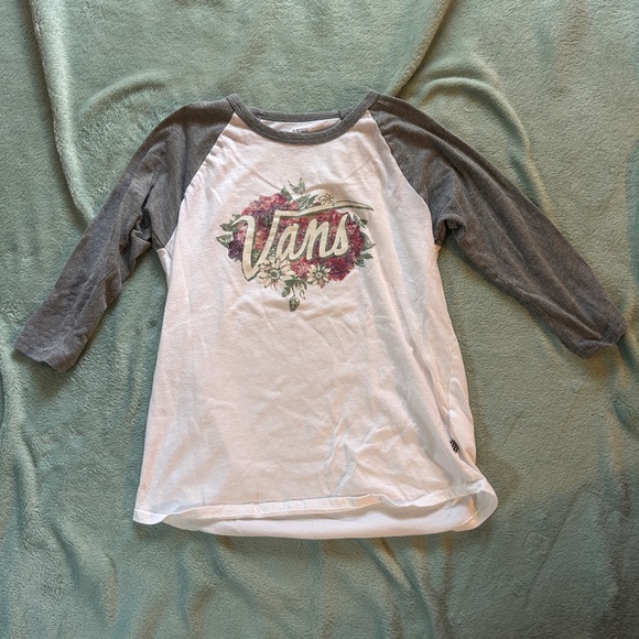 Vans Mid-Sleeved shirt with roses, Size: M - Picture 1 of 4